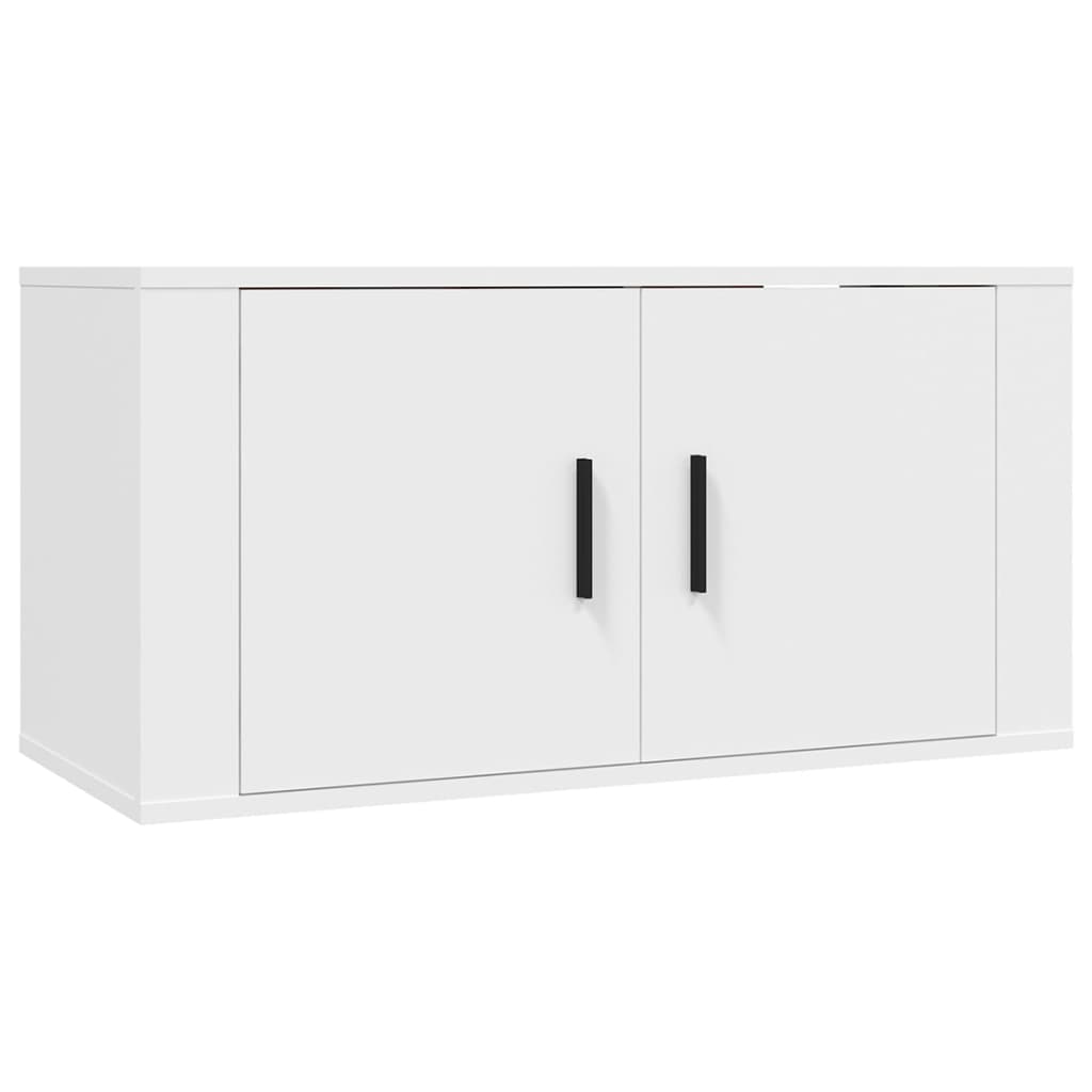 Meuble TV Suspendu 160 cm Blanc - 6 Pièces-Mon Meuble TV-Blanc brillant-4