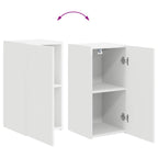 Meuble TV Suspendu Blanc et Bois - 5 Pièces-Mon Meuble TV-12