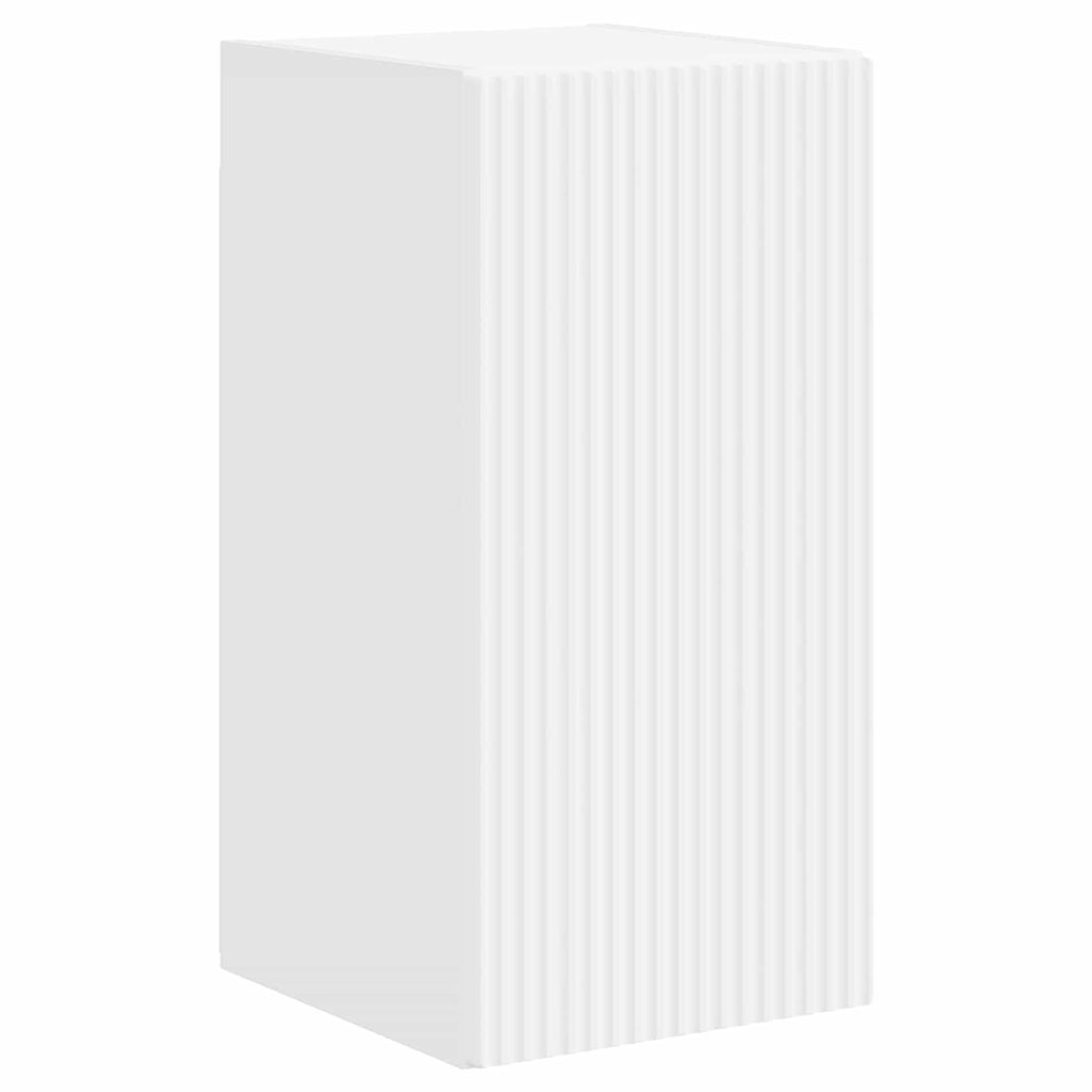 Meuble TV Suspendu Blanc et Bois - 5 Pièces-Mon Meuble TV-6