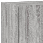 Meuble TV Suspendu Bois Couleur Gris - 4 Pcs-Mon Meuble TV-10