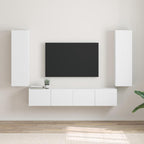 Meuble TV Suspendu Colonne Effet Béton - 100 cm-Mon Meuble TV-Blanc-30 x 31 x 100 cm-2-28