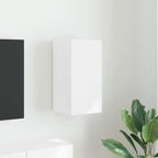 Meuble TV Suspendu Colonne Effet Béton - 100 cm-Mon Meuble TV-Blanc-30 x 31 x 60 cm-1-43