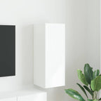 Meuble TV Suspendu Colonne Effet Béton - 100 cm-Mon Meuble TV-Blanc-30 x 31 x 80 cm-1-46