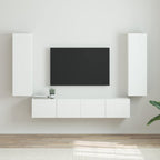 Meuble TV Suspendu Colonne Effet Béton - 100 cm-Mon Meuble TV-Blanc brillant-30 x 31 x 100 cm-2-16