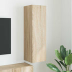 Meuble TV Suspendu Colonne Effet Béton - 100 cm-Mon Meuble TV-Chêne sonoma-30 x 31 x 100 cm-1-79