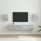 Meuble TV Suspendu Colonne Effet Béton - 100 cm-Mon Meuble TV-Gris béton-30 x 31 x 40 cm-2-18