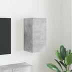 Meuble TV Suspendu Colonne Effet Béton - 100 cm-Mon Meuble TV-Gris béton-30 x 31 x 60 cm-1-38