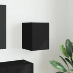 Meuble TV Suspendu Colonne Effet Béton - 100 cm-Mon Meuble TV-Noir-30 x 31 x 40 cm-1-41