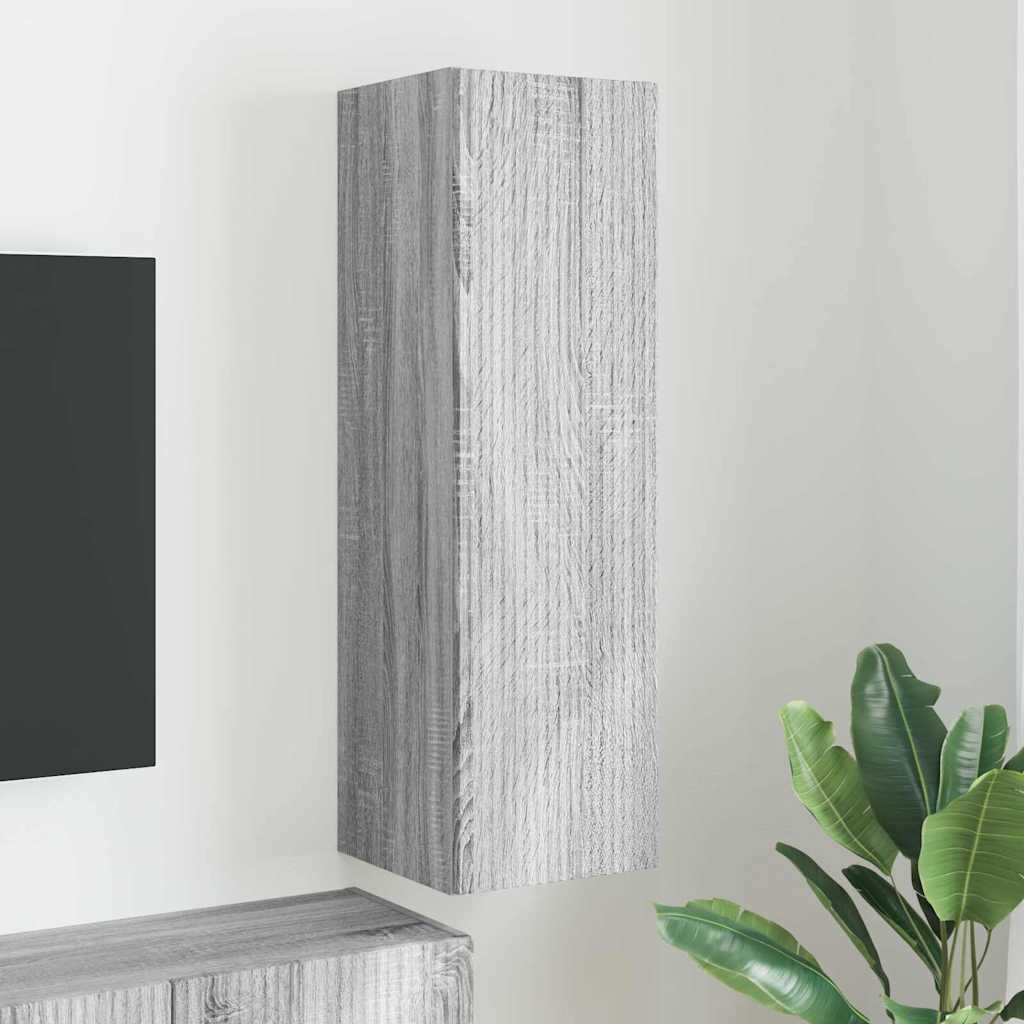 Meuble TV Suspendu Colonne Effet Béton - 100 cm-Mon Meuble TV-Sonoma gris-30 x 31 x 100 cm-1-62