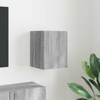 Meuble TV Suspendu Colonne Effet Béton - 100 cm-Mon Meuble TV-Sonoma gris-30 x 31 x 40 cm-1-59