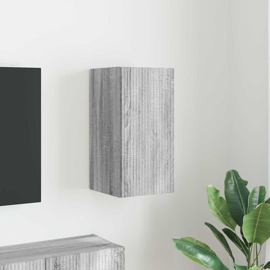 Meuble TV Suspendu Colonne Effet Béton - 100 cm-Mon Meuble TV-Sonoma gris-30 x 31 x 60 cm-1-60