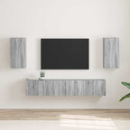 Meuble TV Suspendu Colonne Effet Béton - 100 cm-Mon Meuble TV-Sonoma gris-30 x 31 x 60 cm-2-73