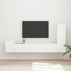 Meuble TV Suspendu de Salon Gris Sonoma - 3 Pièces-Mon Meuble TV-Blanc-20