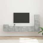 Meuble TV Suspendu de Salon Gris Sonoma - 3 Pièces-Mon Meuble TV-Gris béton-15