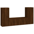 Meuble TV Suspendu Effet Bois Chêne - 180 cm-Mon Meuble TV-Chêne marron-1