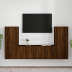 Meuble TV Suspendu Effet Bois Chêne - 180 cm-Mon Meuble TV-Chêne marron-2