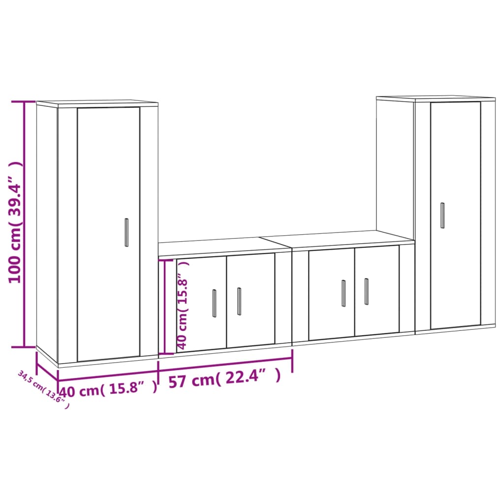 Meuble TV Suspendu Effet Bois Chêne - 180 cm-Mon Meuble TV-Chêne marron-7