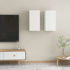 Meuble TV Suspendu Effet Chêne Artisanal - 110 cm-Mon Meuble TV-Blanc-60 cm-2-41