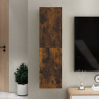 Meuble TV Suspendu Effet Chêne Artisanal - 110 cm-Mon Meuble TV-Chêne fumé-110 cm-1-33