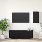 Meuble TV Suspendu Effet Chêne Artisanal - 110 cm-Mon Meuble TV-Chêne noir-1-60 cm-31