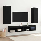 Meuble TV Suspendu Effet Chêne Artisanal - 110 cm-Mon Meuble TV-Chêne noir-90 cm-2-28