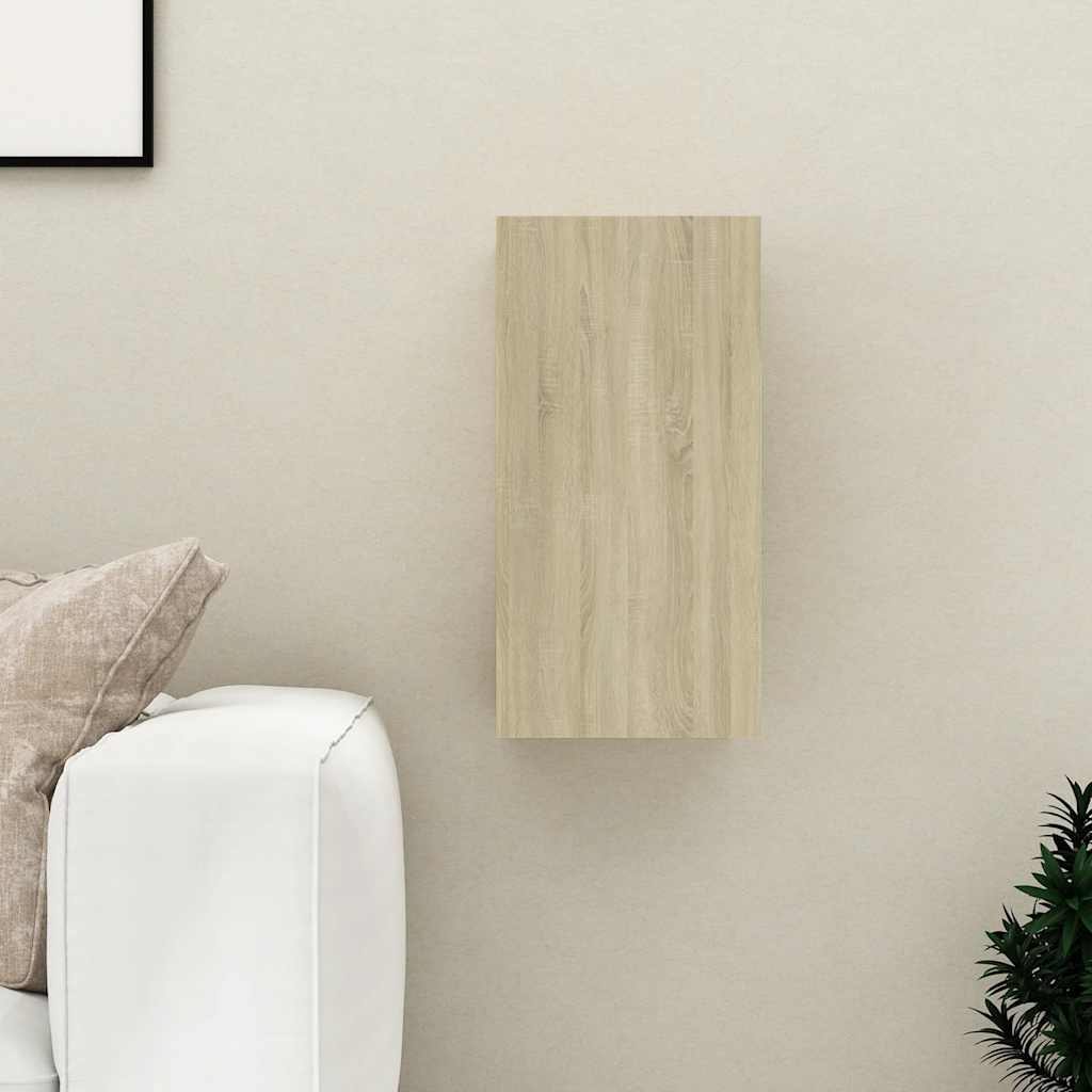 Meuble TV Suspendu Effet Chêne Artisanal - 110 cm-Mon Meuble TV-Chêne sonoma-60 cm-1-17