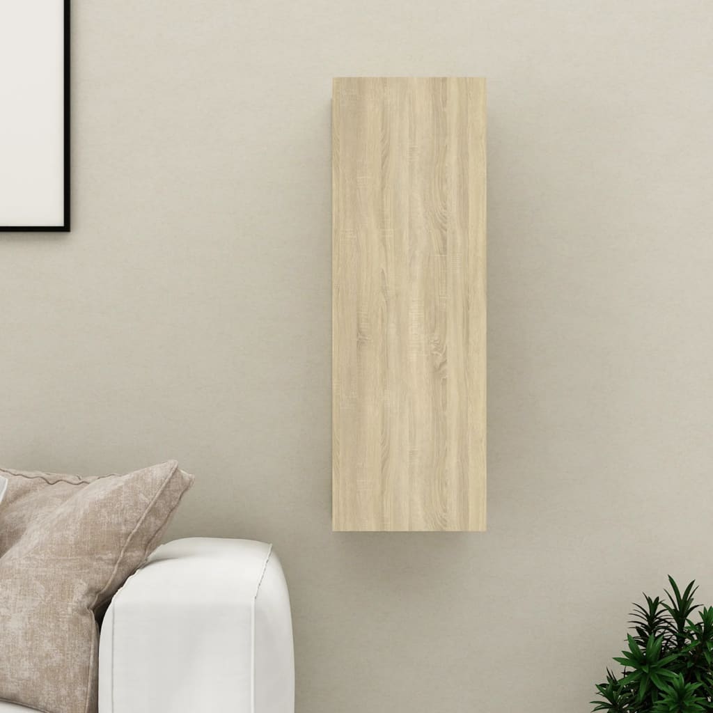 Meuble TV Suspendu Effet Chêne Artisanal - 110 cm-Mon Meuble TV-Chêne sonoma-90 cm-1-22
