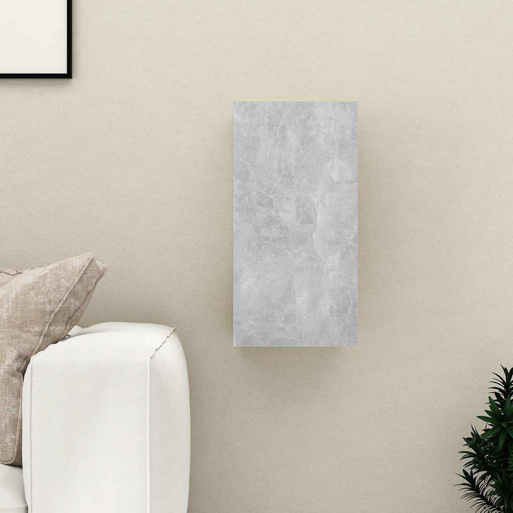 Meuble TV Suspendu Effet Chêne Artisanal - 110 cm-Mon Meuble TV-Gris béton-60 cm-1-18