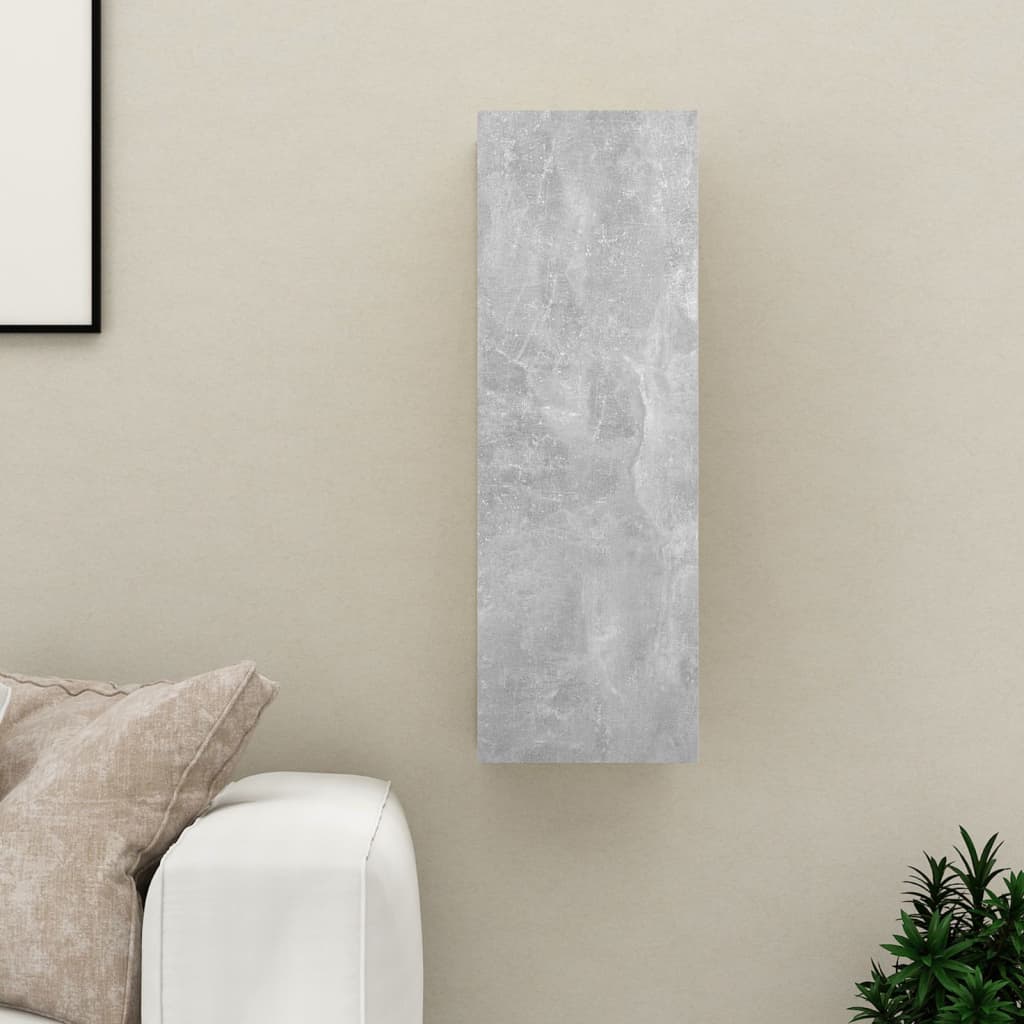 Meuble TV Suspendu Effet Chêne Artisanal - 110 cm-Mon Meuble TV-Gris béton-90 cm-1-23