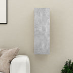Meuble TV Suspendu Effet Chêne Artisanal - 110 cm-Mon Meuble TV-Gris béton-90 cm-1-23