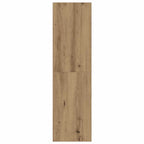 Meuble TV Suspendu Effet Chêne Artisanal - 110 cm-Mon Meuble TV-gris brillant-60 cm-2-4
