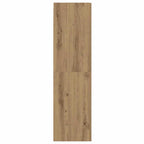 Meuble TV Suspendu Effet Chêne Artisanal - 110 cm-Mon Meuble TV-gris brillant-60 cm-2-5