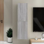 Meuble TV Suspendu Effet Chêne Artisanal - 110 cm-Mon Meuble TV-Sonoma gris-110 cm-1-35