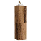 Meuble TV Suspendu Effet Chêne Artisanal - 110 cm-Mon Meuble TV-Vieux bois-110 cm-1-12