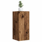 Meuble TV Suspendu Effet Chêne Artisanal - 110 cm-Mon Meuble TV-Vieux bois-60 cm-2-39