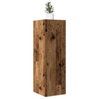 Meuble TV Suspendu Effet Chêne Artisanal - 110 cm-Mon Meuble TV-Vieux bois-90 cm-2-40