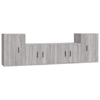Meuble TV Suspendu Effet Sonoma Gris - 180 cm-Mon Meuble TV-Gris béton-4-2
