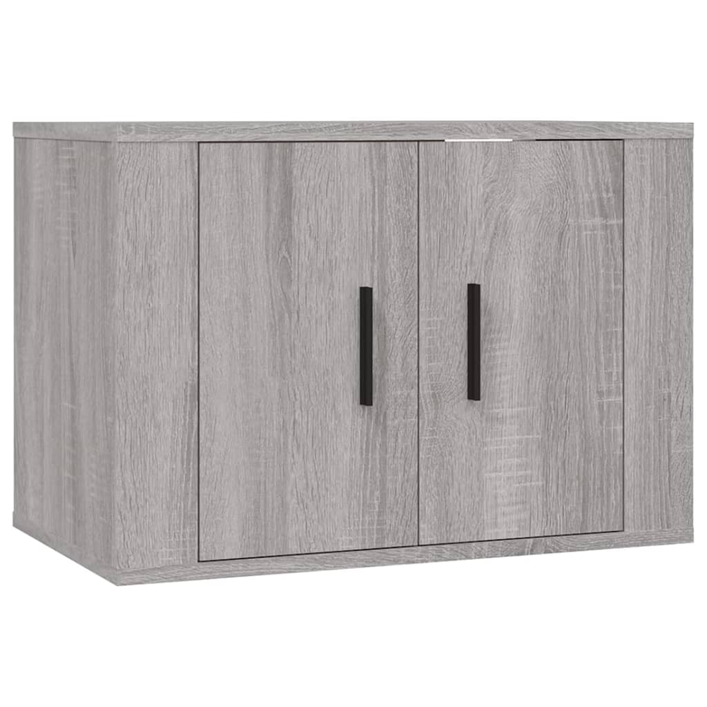 Meuble TV Suspendu Effet Sonoma Gris - 180 cm-Mon Meuble TV-Gris béton-4-4