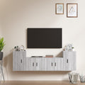 Meuble TV Suspendu Effet Sonoma Gris - 180 cm-Mon Meuble TV-Sonoma gris-4-1