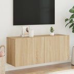 Meuble TV Suspendu Effet Vieux Bois - 100 cm-Mon Meuble TV-Chêne sonoma-100 cm-1-14