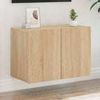 Meuble TV Suspendu Effet Vieux Bois - 100 cm-Mon Meuble TV-Chêne sonoma-60 cm-1-26