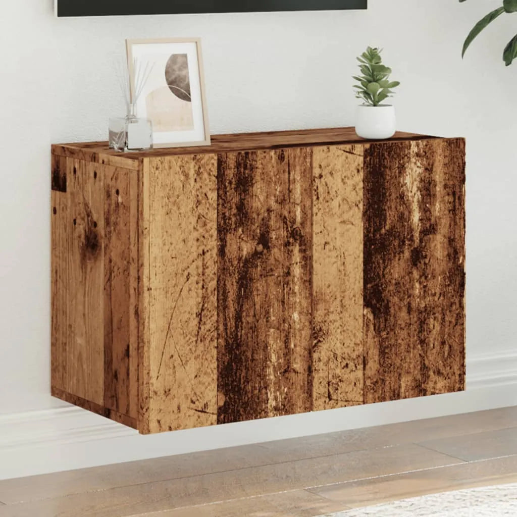 Meuble TV Suspendu Effet Vieux Bois - 100 cm-Mon Meuble TV-Vieux bois-60 cm-1-23