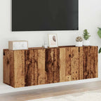 Meuble TV Suspendu Effet Vieux Bois - 100 cm-Mon Meuble TV-Vieux bois-60 cm-2-35