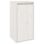 Meuble TV Suspendu en Bois Massif Blanc - 6 Pièces-Mon Meuble TV-Blanc-6-8