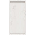 Meuble TV Suspendu en Bois Massif Blanc - 6 Pièces-Mon Meuble TV-Blanc-6-9
