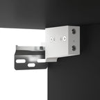 Meuble TV Suspendu en Bois Noir - 6 Pièces-Mon Meuble TV-Bois ancien-80 cm-6-10