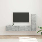 Meuble TV Suspendu en L Couleur Gris Sonoma - 3 Pièces-Mon Meuble TV-Gris béton-15