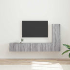 Meuble TV Suspendu en L Couleur Gris Sonoma - 3 Pièces-Mon Meuble TV-Sonoma gris-2
