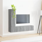 Meuble TV Suspendu en L Couleur Gris Sonoma - 3 Pièces-Mon Meuble TV-Sonoma gris-4