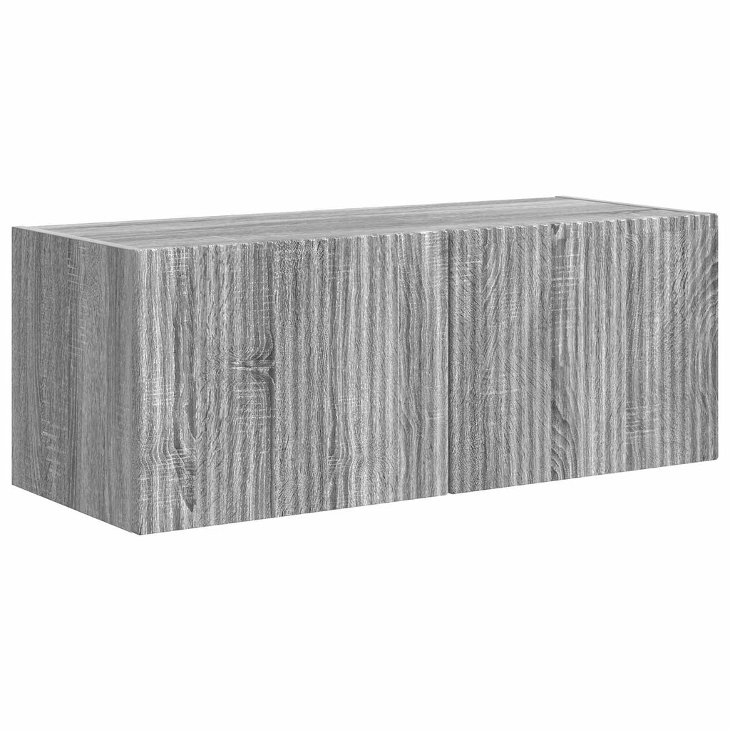 Meuble TV Suspendu en L Couleur Gris Sonoma - 3 Pièces-Mon Meuble TV-Sonoma gris-5